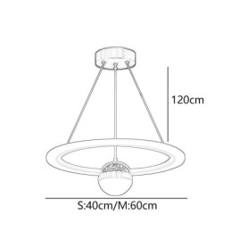 Minimalistisk Smijerns Taklampe I Akryl Med Stjernering