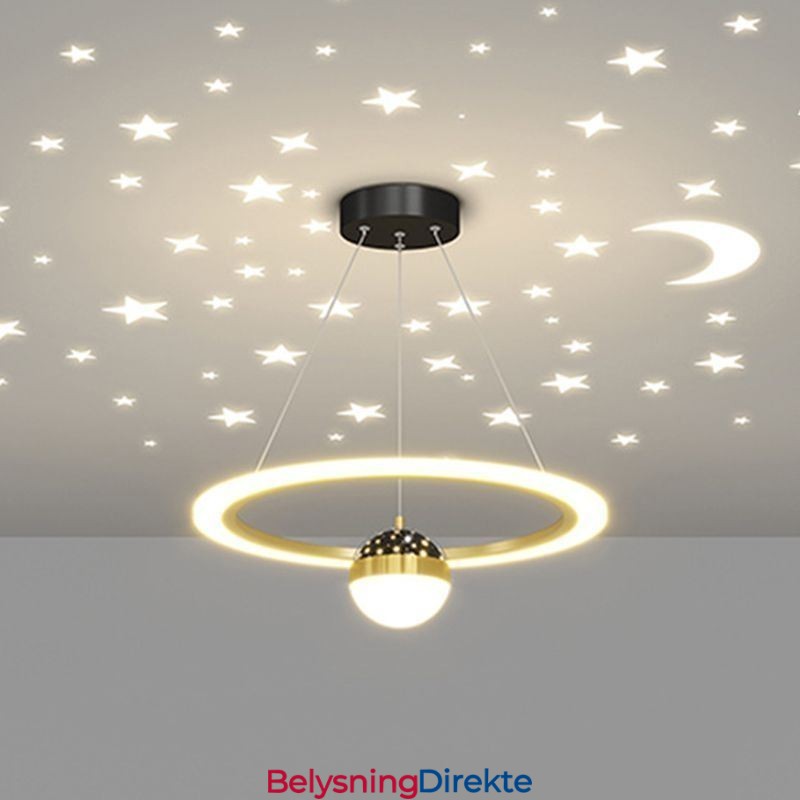 Minimalistisk Smijerns Taklampe I Akryl Med Stjernering