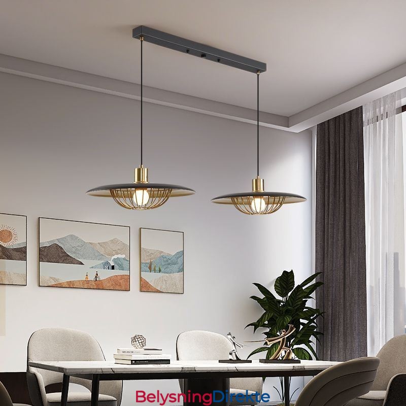 Nordisk Pendellampe Kreativ Smijerns Skiveformet Taklampe