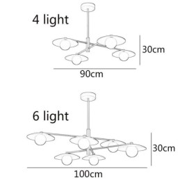 Nordisk Pendellampe Kreativ G9 Smijerns Skiveformet Taklampe