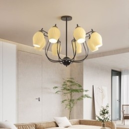 Nordisk Pendellampe Kreativ Smijernspistol Svart Stamen Taklampe