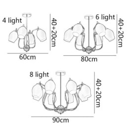 Nordisk Pendellampe Kreativ Smijernspistol Svart Stamen Taklampe