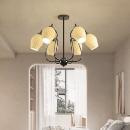 Nordisk Pendellampe Kreativ Smijernspistol Svart Stamen Taklampe