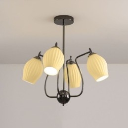 Nordisk Pendellampe Kreativ Smijernspistol Svart Stamen Taklampe