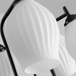 Nordisk Pendellampe Kreativ Smijernspistol Svart Stamen Taklampe