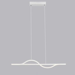Stilig Pendellampe I Aluminium, Kunstbølgeformet Taklampe
