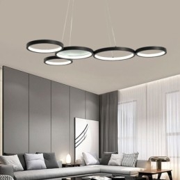 Stilig Pendellampe I Aluminium, Kunstig Taklampe