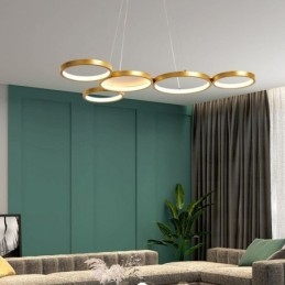 Stilig Pendellampe I Aluminium, Kunstig Taklampe