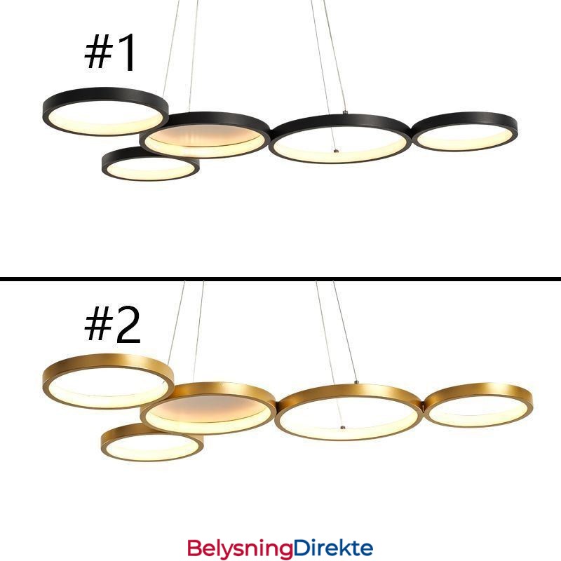 Stilig Pendellampe I Aluminium, Kunstig Taklampe
