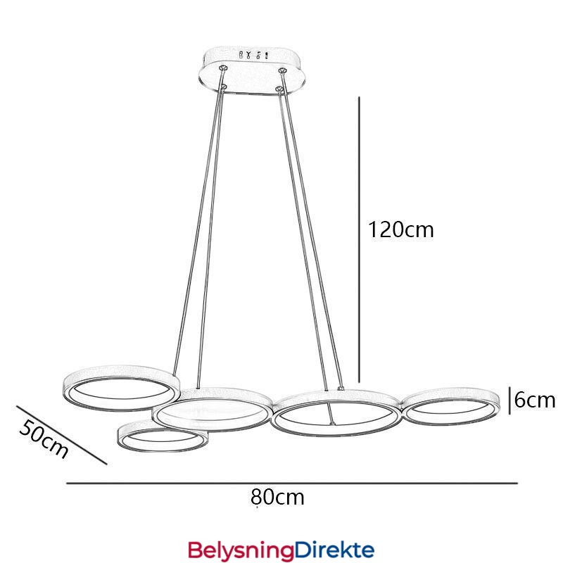 Stilig Pendellampe I Aluminium, Kunstig Taklampe