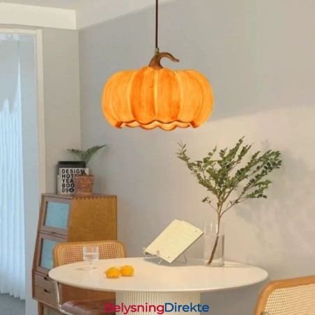 Kreativ Gresskar-Anhengslampe Japansk Retro Taklampe Taklampe