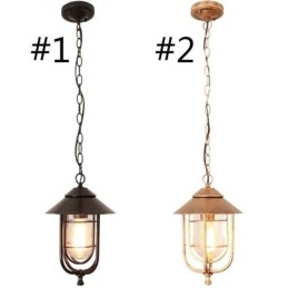 Amerikansk Retro Utendørslampe Vanntett Fugleburformet Anhengslampe For Hage