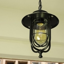 Amerikansk Retro Utendørslampe Vanntett Fugleburformet Anhengslampe For Hage