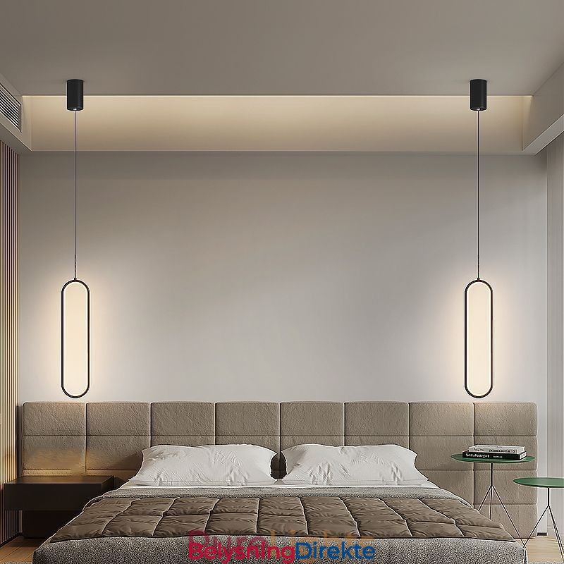 Moderne Pendellampe Minimalistisk Oval Pendellampe