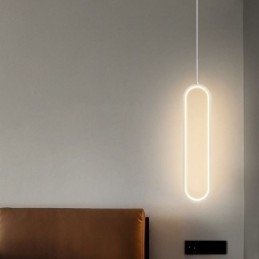 Moderne Pendellampe Minimalistisk Oval Pendellampe