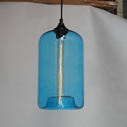 Flaskedesign Pendellampe Med 1 Lys Minimalistisk Jernmaleri
