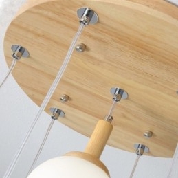 Japansk Pendellampe I Tre, Nordisk Glasshengelampe