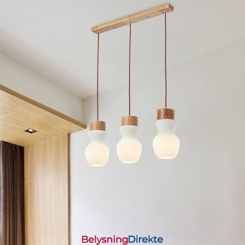 Japansk Glass Pendellampe Kreativ Dekorasjon Hengende Lampe