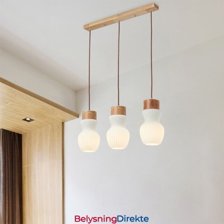 Japansk Glass Pendellampe Kreativ Dekorasjon Hengende Lampe