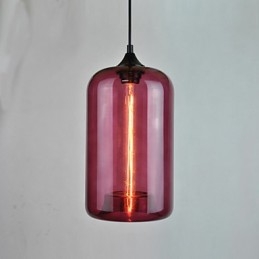 Flaskedesign Pendellampe Med 1 Lys Minimalistisk Jernmaleri