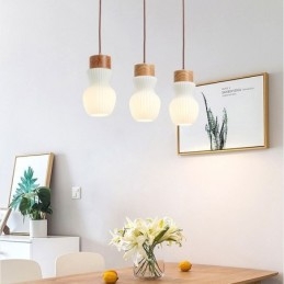 Japansk Glass Pendellampe Kreativ Dekorasjon Hengende Lampe