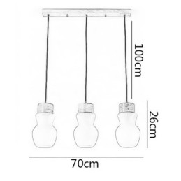 Japansk Glass Pendellampe Kreativ Dekorasjon Hengende Lampe