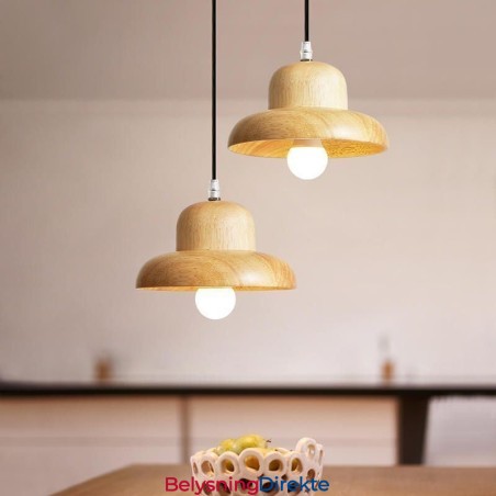 Japansk Tre Pendellampe Hatt Hengende Lampe
