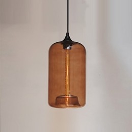 Flaskedesign Pendellampe Med 1 Lys Minimalistisk Jernmaleri