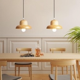 Japansk Tre Pendellampe Hatt Hengende Lampe