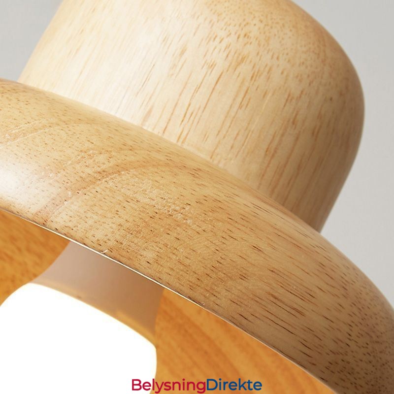 Japansk Tre Pendellampe Hatt Hengende Lampe