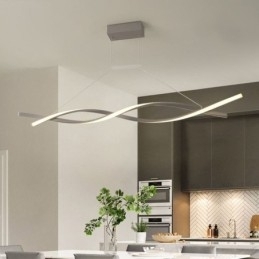 Moderne Pendellampe Med Vridesign Og Spisestue