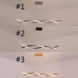Moderne Pendellampe Med Vridesign Og Spisestue