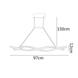 Moderne Pendellampe Med Vridesign Og Spisestue
