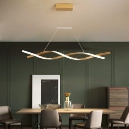 Moderne Pendellampe Med Vridesign Og Spisestue