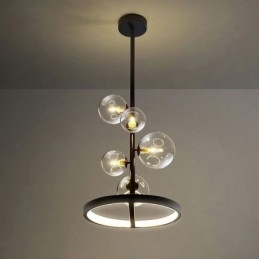 Moderne Hengende Lysarmatur Lysekrone Glass Boble Anhengslampe