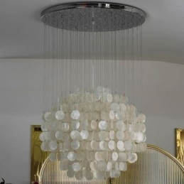 Moderne Skjellpendellampe Moderne Hengende Takbelysning For Spisestue