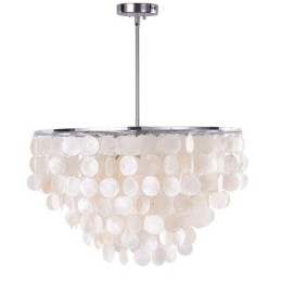Europeisk Skjell Pendellampe Moderne Hengende Lampe