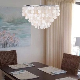 Europeisk Skjell Pendellampe Moderne Hengende Lampe