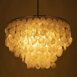 Europeisk Skjell Pendellampe Moderne Hengende Lampe