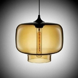 Flaskedesign Pendellampe Med 1 Lys, Konsis Jernmaling