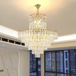 Elegant Pendellampe Krystallrund Taklampe