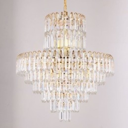 Elegant Pendellampe Krystallrund Taklampe