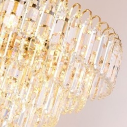 Elegant Pendellampe Krystallrund Taklampe