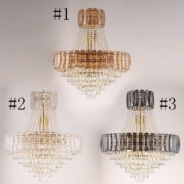 Moderne Krystall Pendellampe Rund Taklampe