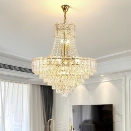 Moderne Krystall Pendellampe Rund Taklampe