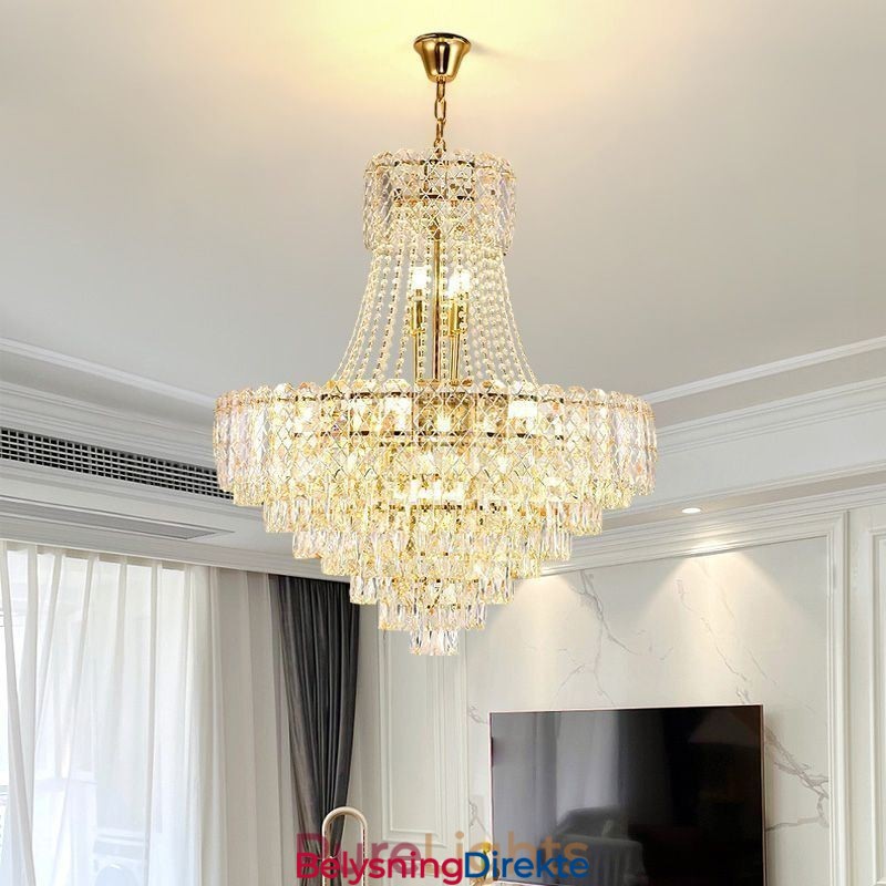 Moderne Krystall Pendellampe Rund Taklampe