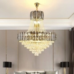Moderne Krystall Pendellampe Rund Taklampe