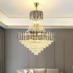 Moderne Krystall Pendellampe Rund Taklampe