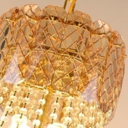 Moderne Krystall Pendellampe Rund Taklampe