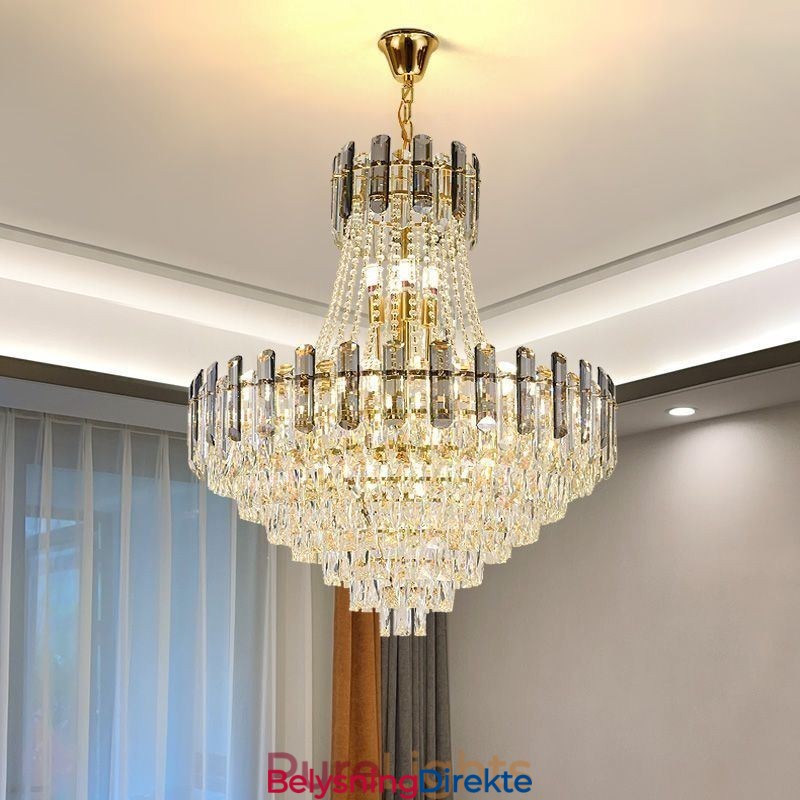 Moderne Krystall Pendellampe Rund Taklampe